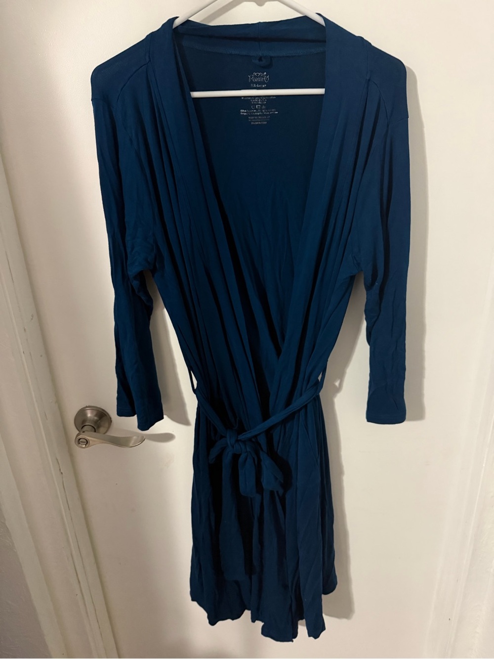 Posh Peanut Sailor Blue Robe XXL Bamboo Lounge Maternity